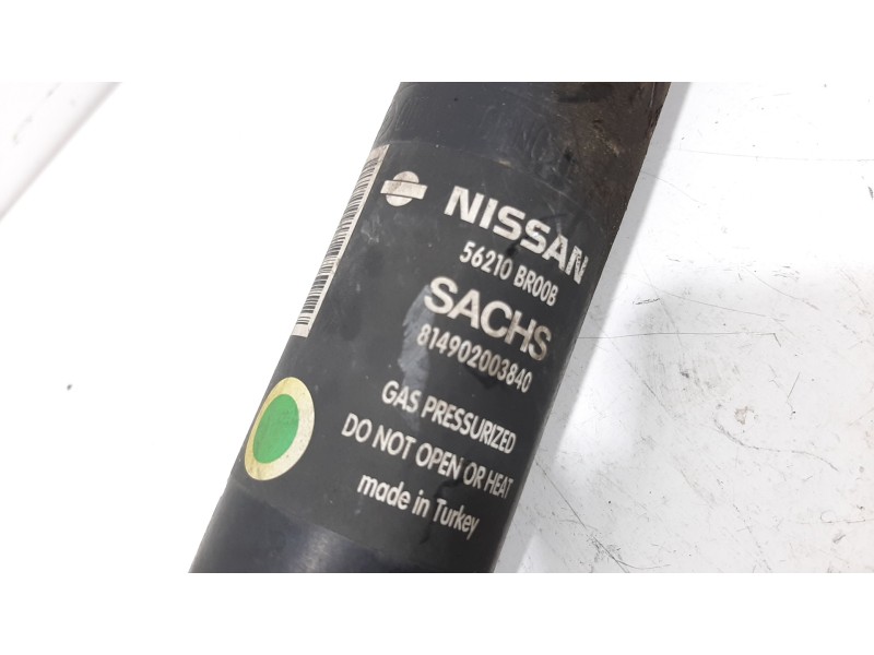 Recambio de amortiguador trasero izquierdo para nissan qashqai (j10) acenta referencia OEM IAM 814902003840  