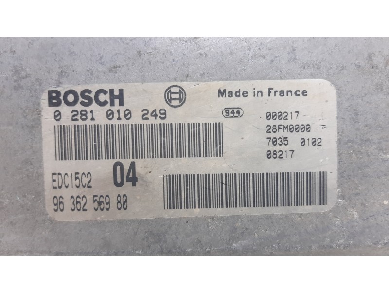 Recambio de centralita motor uce para peugeot 306 break xt referencia OEM IAM 0281010249 9636256980 