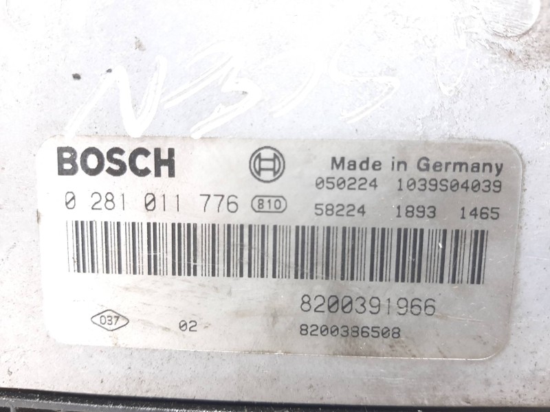 Recambio de centralita motor uce para renault scenic ii authentique referencia OEM IAM 0281011776 8200391966 