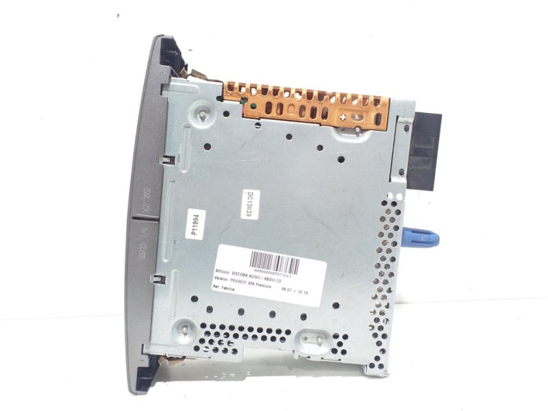 Recambio de sistema audio / radio cd para peugeot 308 premium referencia OEM IAM  96650206 