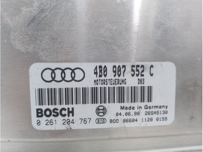 Recambio de centralita motor uce para audi a4 berlina (b5) 2.4 referencia OEM IAM 4B0907552C 0261204767 