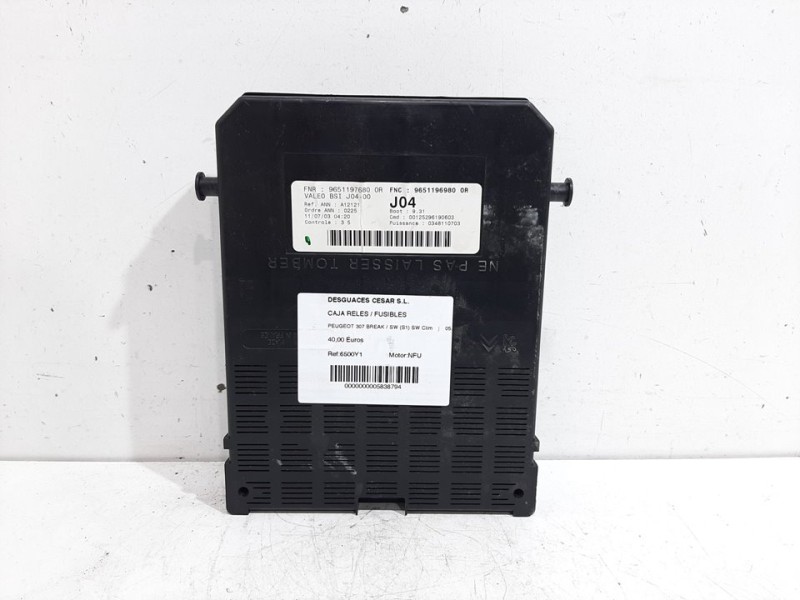 Recambio de caja reles / fusibles para peugeot 307 break / sw (s1) sw clim referencia OEM IAM 6500Y1  