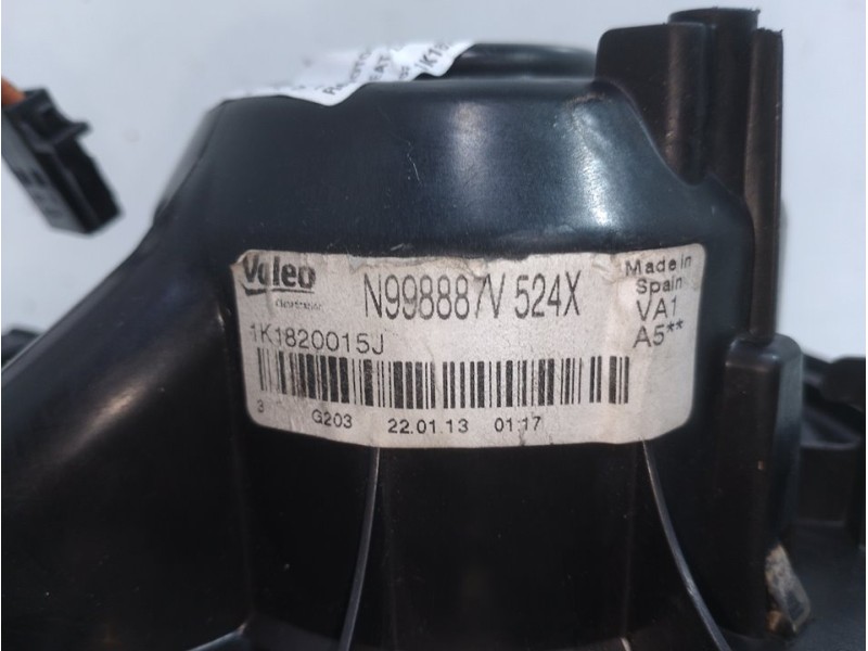 Recambio de motor calefaccion para seat leon (1p1) stylance / style referencia OEM IAM 1K1820015J N998887V  Recambio de motor calefaccion para seat leon (1p1) stylance / style referencia OEM IAM 1K1820015J N998887V