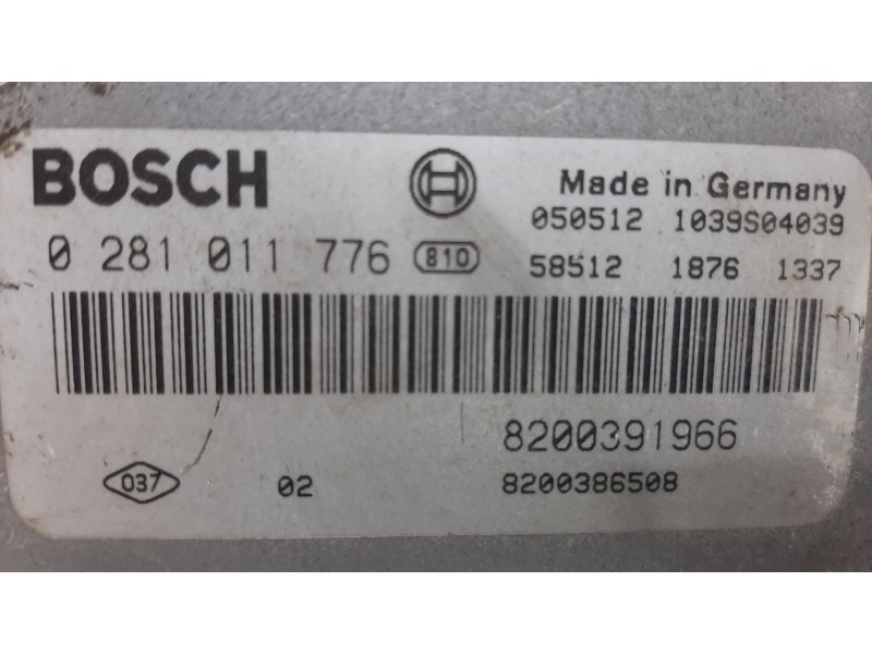 Recambio de centralita motor uce para renault scenic ii authentique referencia OEM IAM 0281011776 8200391966 