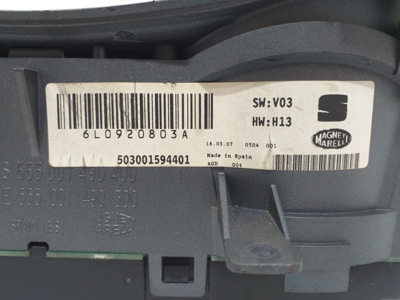 Recambio de cuadro instrumentos para seat ibiza (6l1) hit referencia OEM IAM   