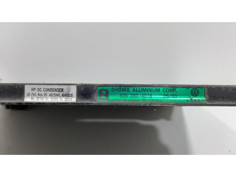 Recambio de condensador / radiador aire acondicionado para audi a2 (8z) 1.4 referencia OEM IAM 8Z0260401B  