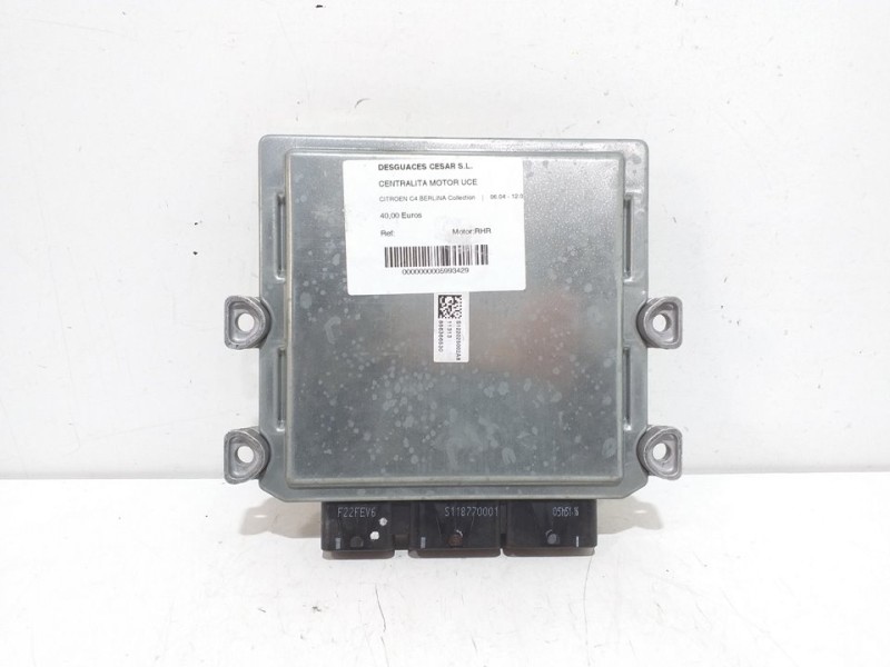 Recambio de centralita motor uce para citroën c4 berlina collection referencia OEM IAM 9662273380 5WS40341CT SIEMENS