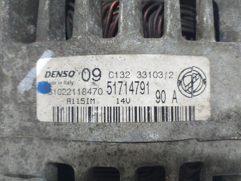 Recambio de alternador para fiat idea (135) 1.4 16v dynamic (i) referencia OEM IAM 51714791 51714791 