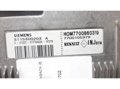 Recambio de centralita motor uce para renault megane i berlina hatchback (ba0) 1.6e alize referencia OEM IAM 7700105979 S1153002 2