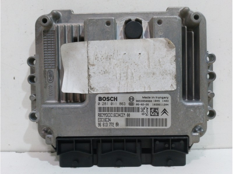Recambio de centralita motor uce para citroën c4 berlina collection referencia OEM IAM 0281011863 9661377280 1940JJ