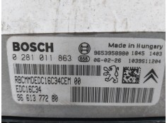 Recambio de centralita motor uce para citroën c4 berlina collection referencia OEM IAM 0281011863 9661377280 1940JJ 2