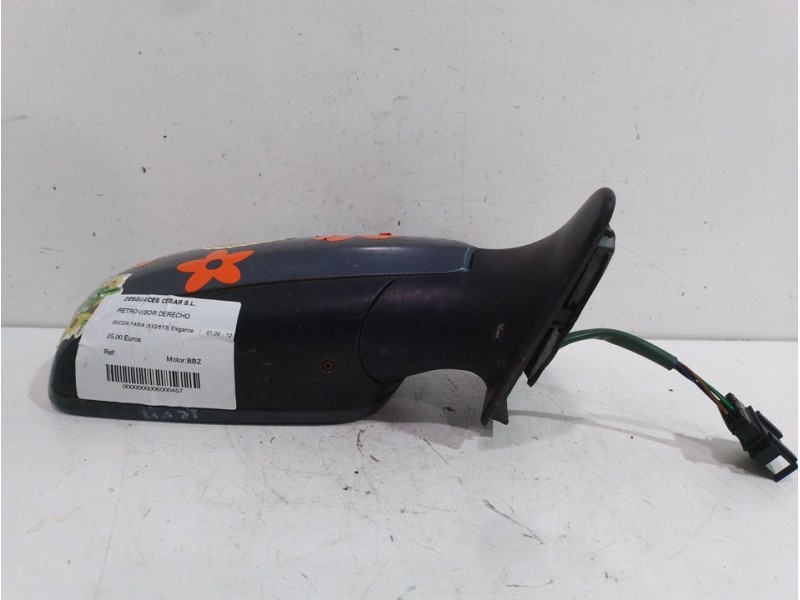 Recambio de retrovisor derecho para skoda fabia (6y2/6y3) elegance referencia OEM IAM   