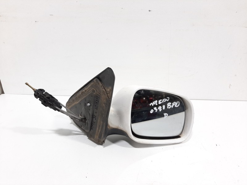 Recambio de retrovisor derecho para seat toledo (1m2) sport referencia OEM IAM  BLANCO MANUAL