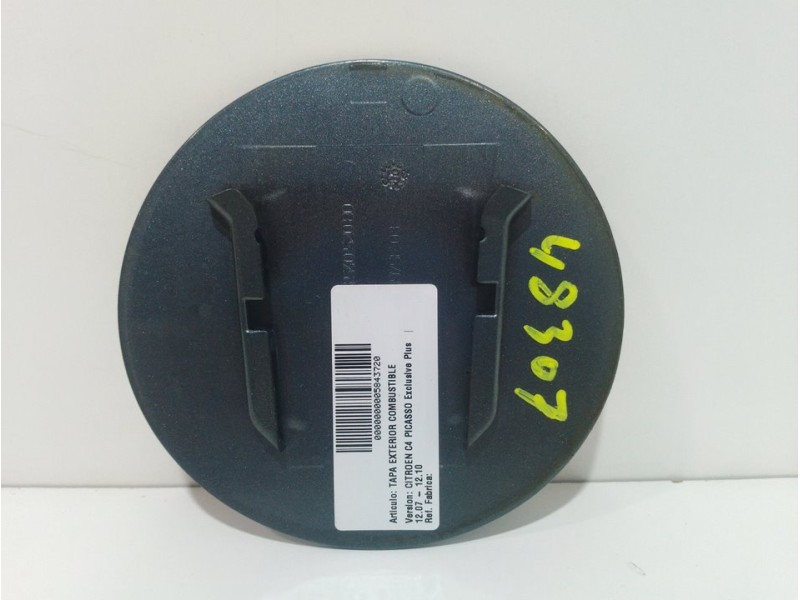 Recambio de tapa exterior combustible para citroën c4 picasso exclusive plus referencia OEM IAM  9654052080 GRIS