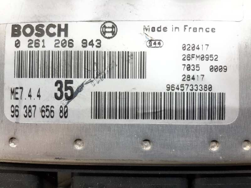 Recambio de centralita motor uce para peugeot 307 (s1) xs referencia OEM IAM 9638765680  