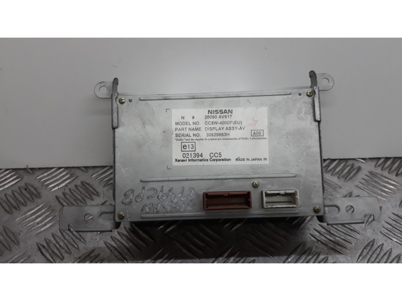 Recambio de pantalla multifuncion para nissan primera berlina (p12) acenta referencia OEM IAM 28090AV617  