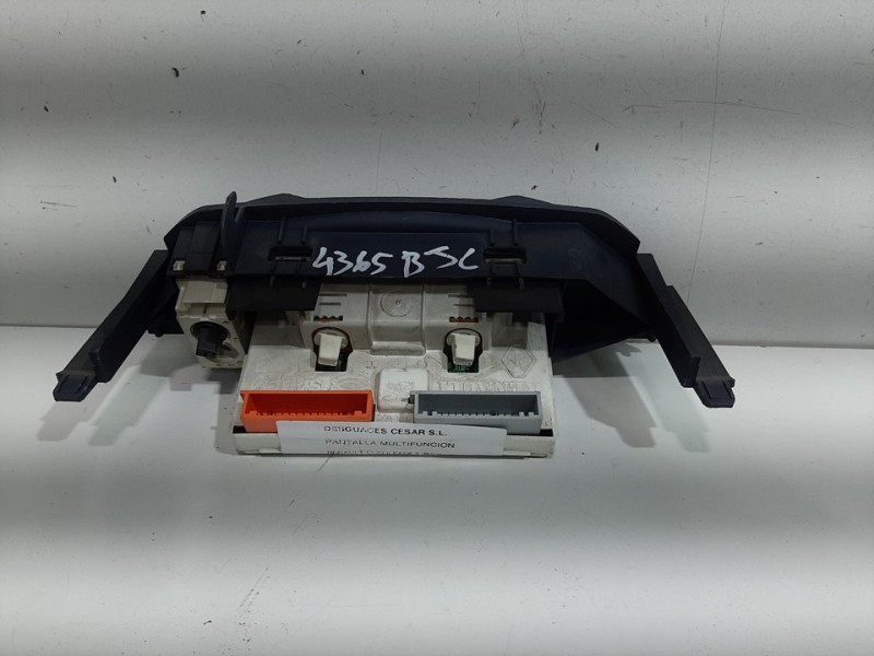 Recambio de pantalla multifuncion para renault clio ii fase ii (b/cb0) base authentique referencia OEM IAM P7700436307  