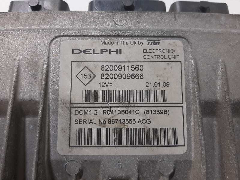 Recambio de centralita motor uce para renault clio iii authentique referencia OEM IAM 8200911560 8200909666  Recambio de centralita motor uce para renault clio iii authentique referencia OEM IAM 8200911560 8200909666