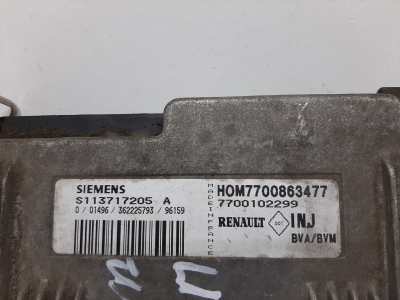 Recambio de centralita motor uce para renault laguna (b56) 2.0 anade referencia OEM IAM S113717205A HOM7700863477 