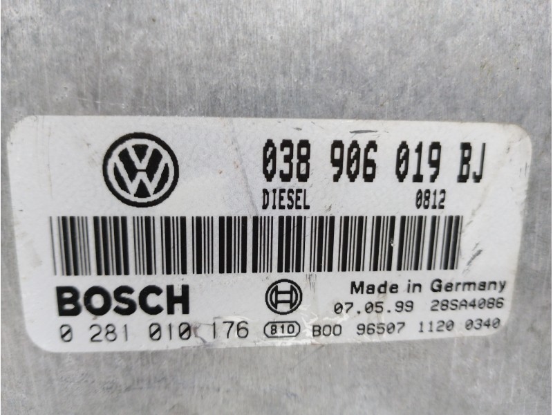 Recambio de centralita motor uce para volkswagen passat berlina (3b2) comfortline referencia OEM IAM 038906019BJ 0281010176 