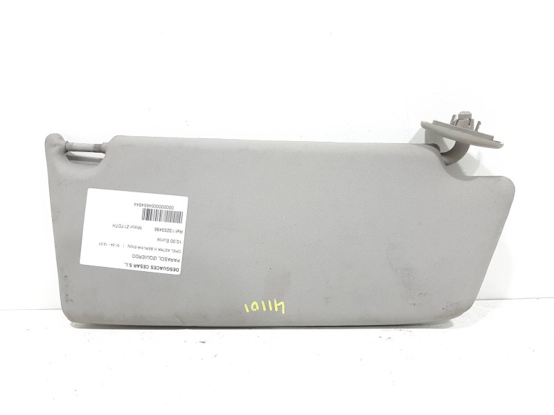 Recambio de parasol izquierdo para opel astra h berlina enjoy referencia OEM IAM 13233496  
