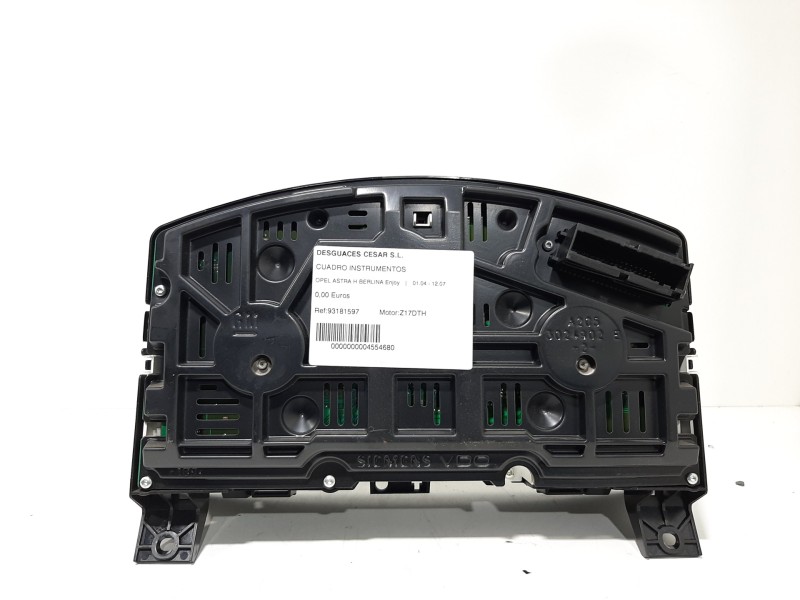 Recambio de cuadro instrumentos para opel astra h berlina enjoy referencia OEM IAM 93181597  