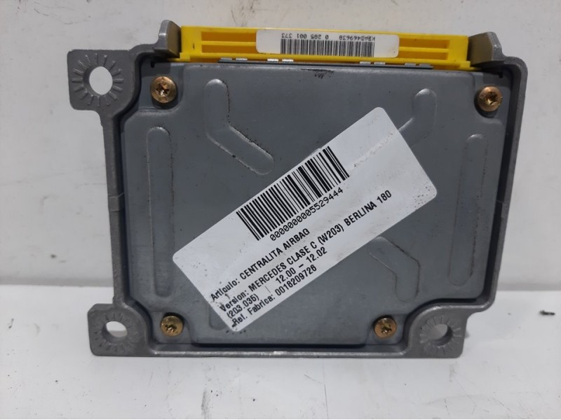 Recambio de centralita airbag para mercedes-benz clase c (w203) berlina 180 (203.035) referencia OEM IAM 0018209726  
