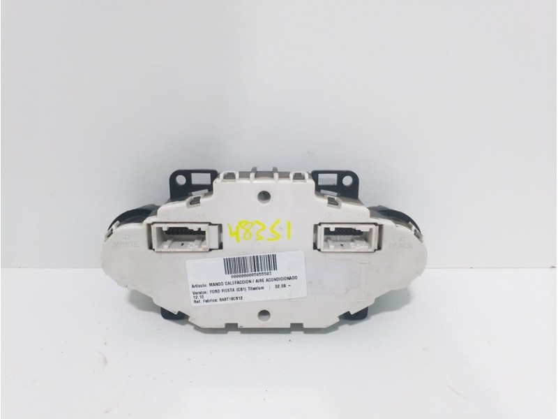Recambio de mando calefaccion / aire acondicionado para ford fiesta (cb1) titanium referencia OEM IAM 8A6T18C612 69897301D303100