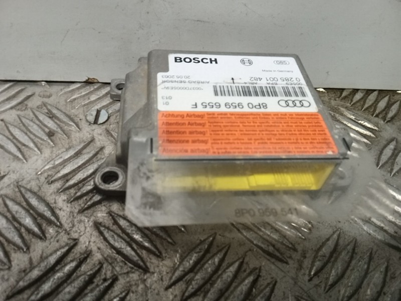 Recambio de centralita airbag para audi a3 (8p) 1.6 ambiente referencia OEM IAM 8P0959655F 0285001482  Recambio de centralita airbag para audi a3 (8p) 1.6 ambiente referencia OEM IAM 8P0959655F 0285001482