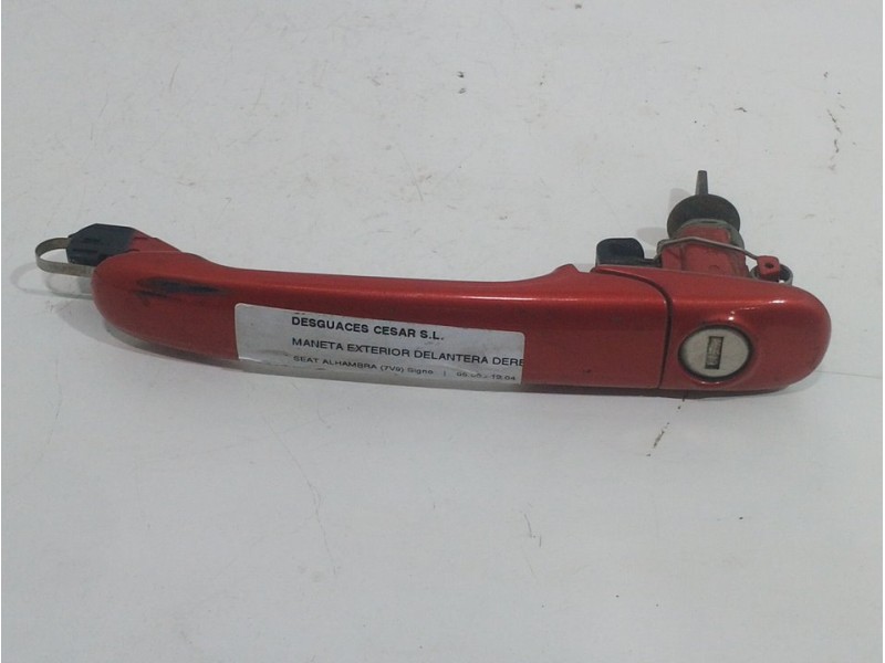 Recambio de maneta exterior delantera derecha para seat alhambra (7v9) signo referencia OEM IAM   