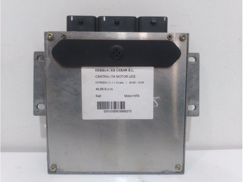Recambio de centralita motor uce para citroën c3 1.1 vivace referencia OEM IAM 9648568480  16497064