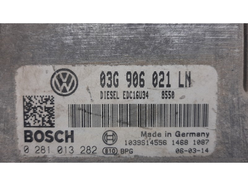 Recambio de centralita motor uce para seat altea (5p1) reference referencia OEM IAM 0281013282 03G906021LN  Recambio de centralita motor uce para seat altea (5p1) reference referencia OEM IAM 0281013282 03G906021LN