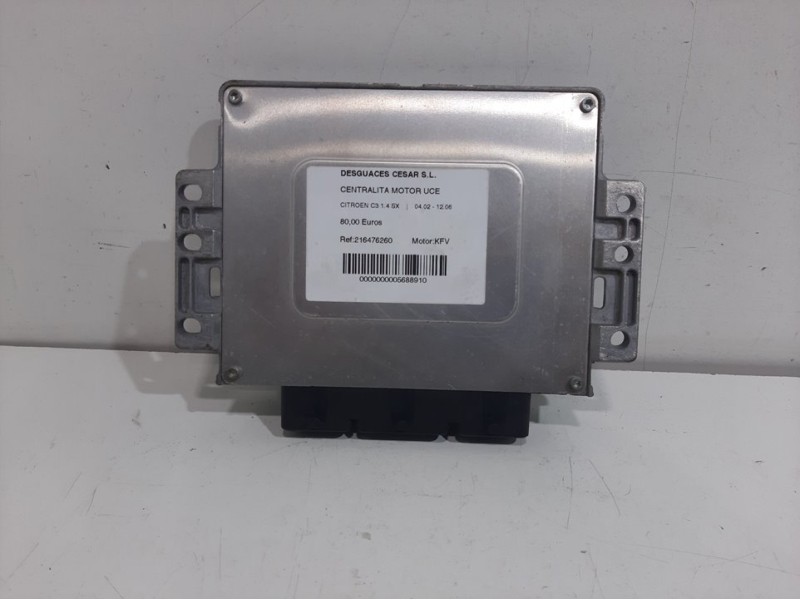 Recambio de centralita motor uce para citroën c3 1.4 sx referencia OEM IAM 216476260 9648293980 