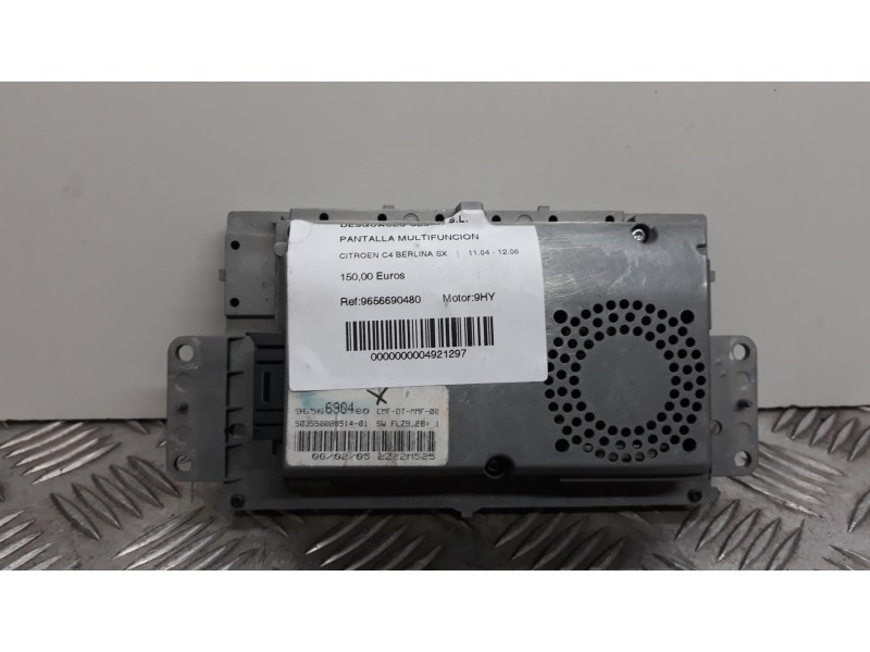 Recambio de pantalla multifuncion para citroën c4 berlina sx referencia OEM IAM 9656690480  