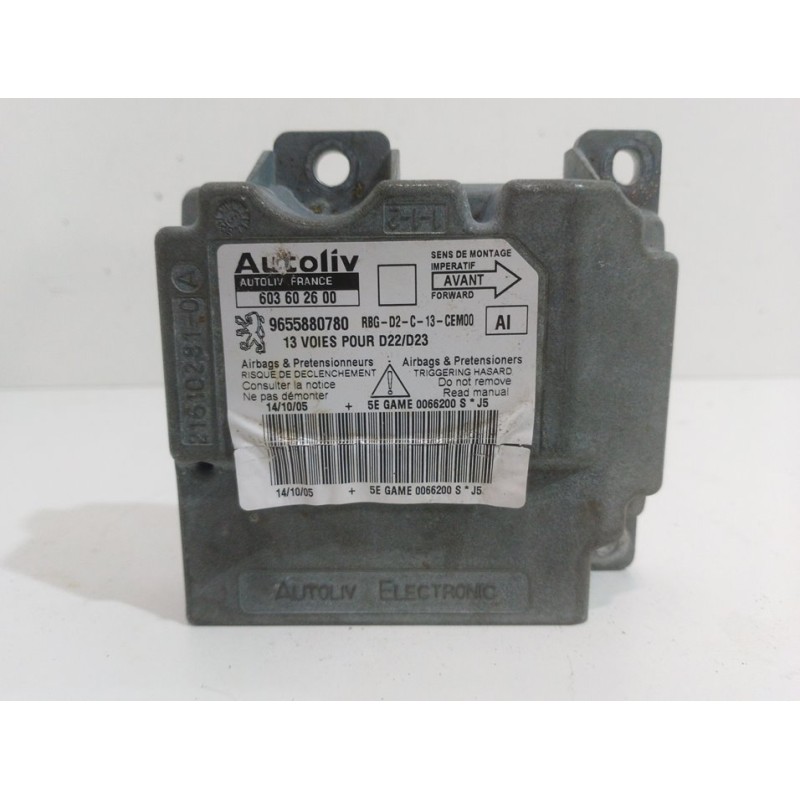 Recambio de centralita airbag para peugeot 407 st sport referencia OEM IAM 603602600  9655880780