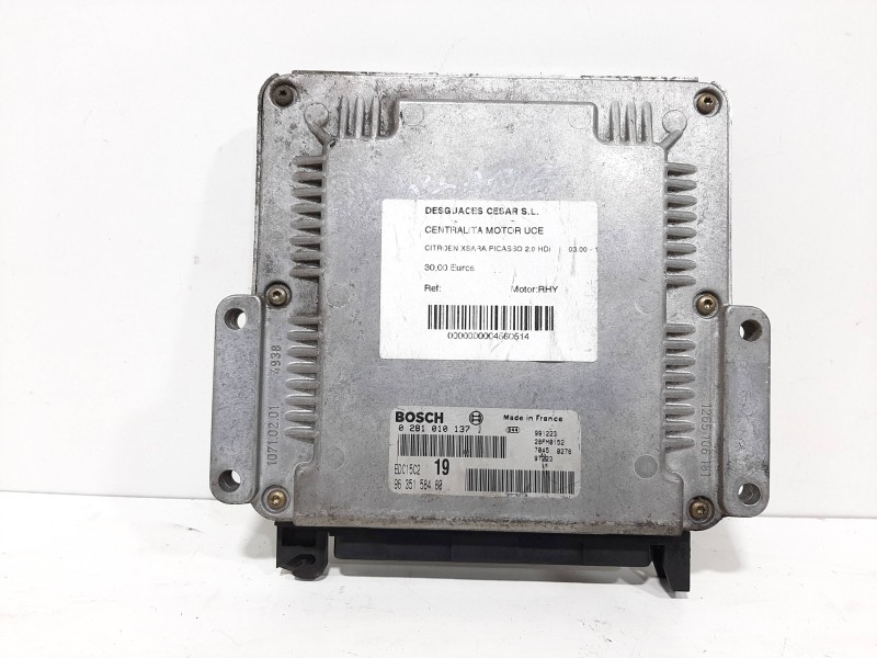 Recambio de centralita motor uce para citroën xsara picasso 2.0 hdi referencia OEM IAM   