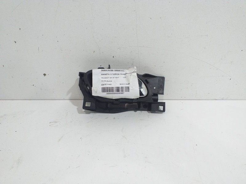 Recambio de maneta interior trasera derecha para peugeot 407 st sport referencia OEM IAM 914493  