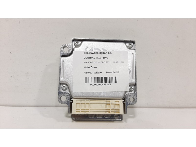 Recambio de centralita airbag para kia sorento 2.5 crdi ex referencia OEM IAM 959103E200 5WK43245 