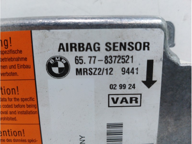 Recambio de centralita airbag para bmw serie 3 coupe (e36) 320i comfort edition referencia OEM IAM 65778372521  