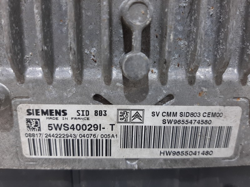 Recambio de centralita motor uce para peugeot 307 break / sw (s1) sw referencia OEM IAM 9655041480 5WS40029L 