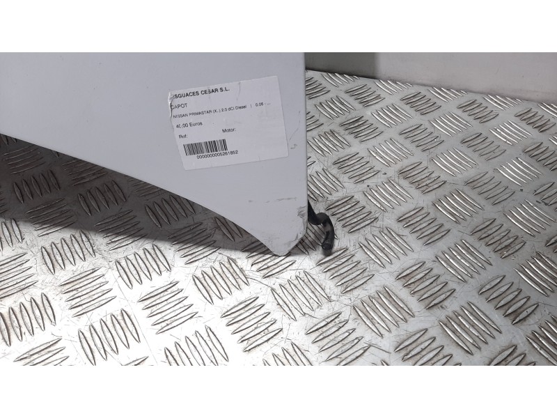 Recambio de capot para nissan primastar (x..) 2.0 dci diesel referencia OEM IAM  BLANCO 