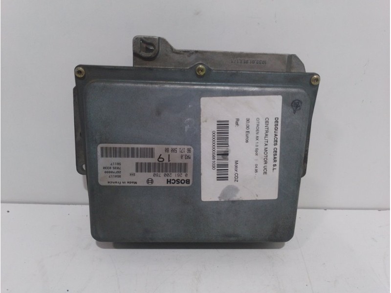 Recambio de centralita motor uce para citroën ax 1.0 spot referencia OEM IAM   