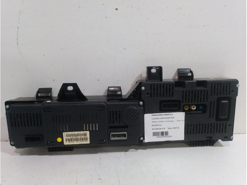 Recambio de cuadro instrumentos para renault scenic iii dynamique referencia OEM IAM 248109171R  