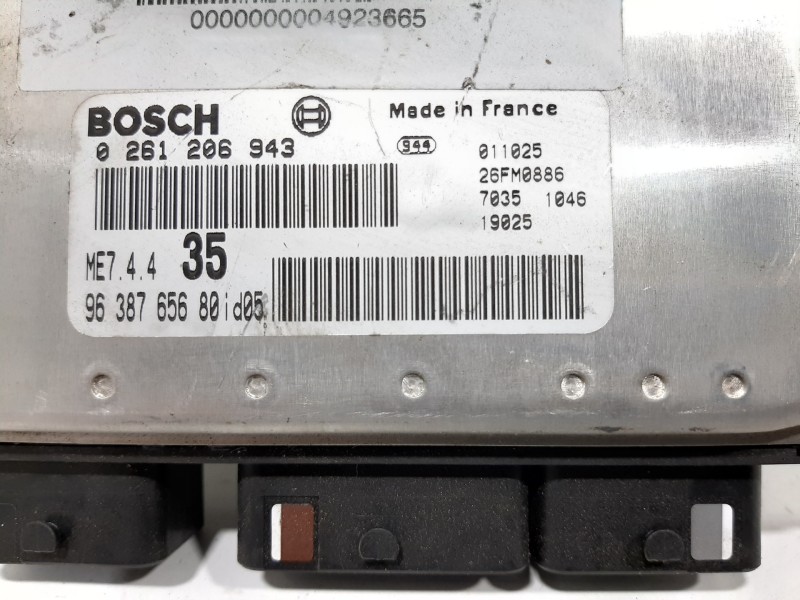 Recambio de centralita motor uce para peugeot 307 (s1) xt referencia OEM IAM 0261206943 9638765680 