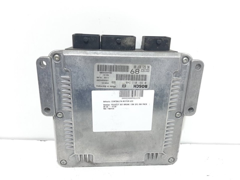 Recambio de centralita motor uce para peugeot 307 break / sw (s1) sw pack referencia OEM IAM 0281011248  