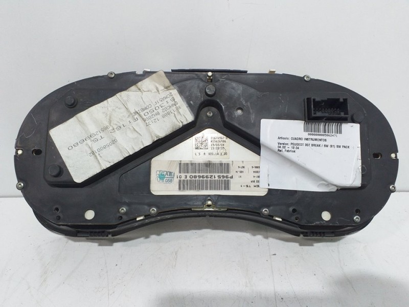Recambio de cuadro instrumentos para peugeot 307 break / sw (s1) sw pack referencia OEM IAM 216518625 9651299680 