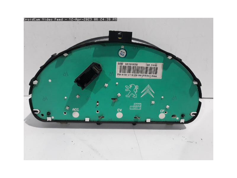 Recambio de cuadro instrumentos para peugeot 1007 sporty referencia OEM IAM 9658241780  