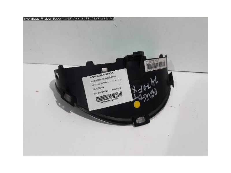 Recambio de cuadro instrumentos para peugeot 1007 sporty referencia OEM IAM 9658241780  