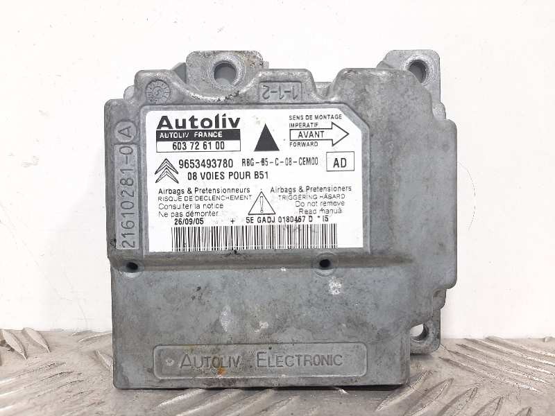 Recambio de centralita airbag para citroën c4 berlina collection referencia OEM IAM 603726100 9653493780 