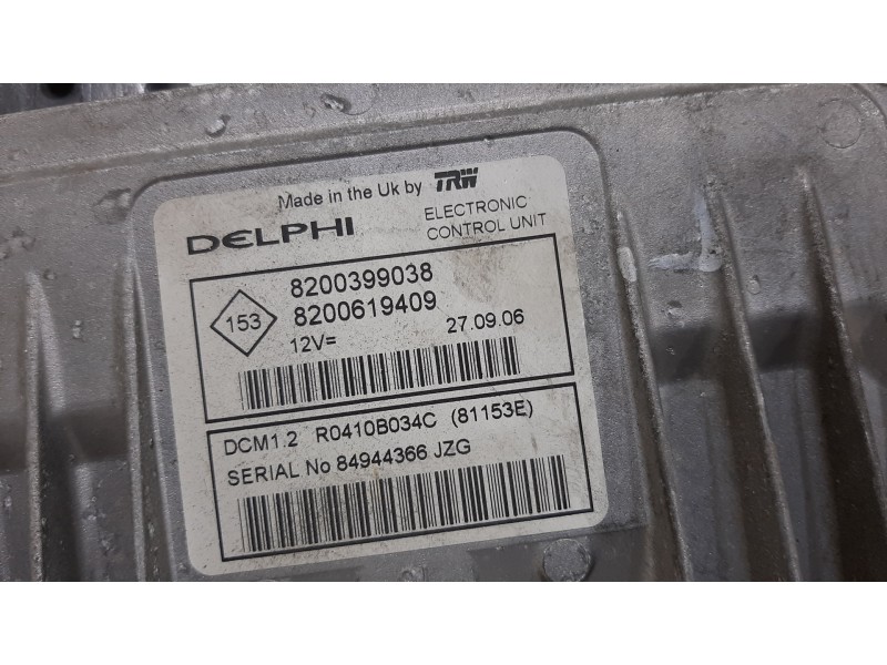 Recambio de centralita motor uce para renault clio iii confort dynamique referencia OEM IAM 8200399038 8200619409 